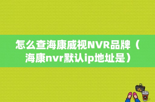 怎么查海康威视NVR品牌（海康nvr默认ip地址是）-第1张图片-安保之家