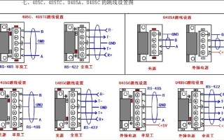 485通讯接线方式，485串联接线示意图