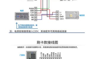 门禁刷卡带密码怎样接线，刷卡门怎么接电源开关