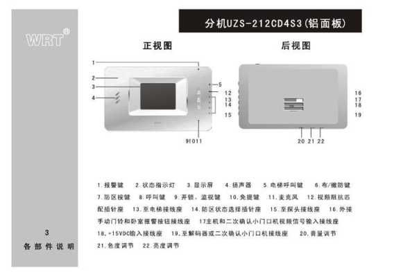 wrt使用说明,wrt门铃对讲说明书-第2张图片-安保之家 wrt使用说明,wrt门铃对讲说明书-第2张图片-安保之家